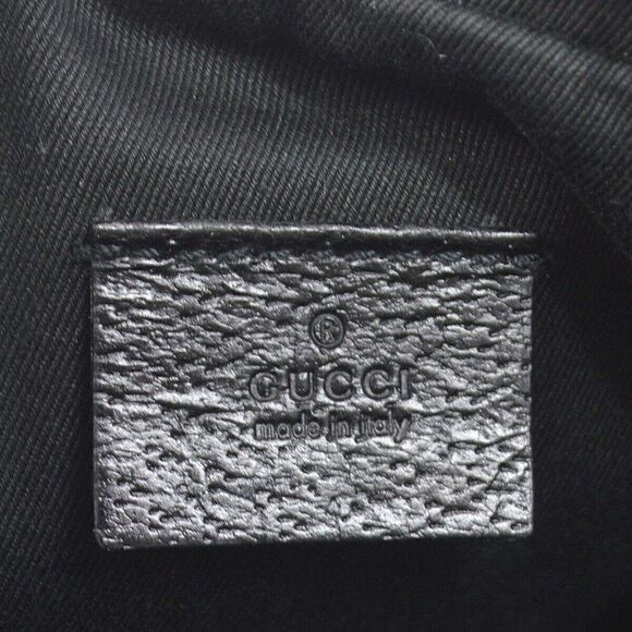 GUCCI GG Pattern Pochette Shoulder bag Black Canvas Leather - Picture 8 of 10